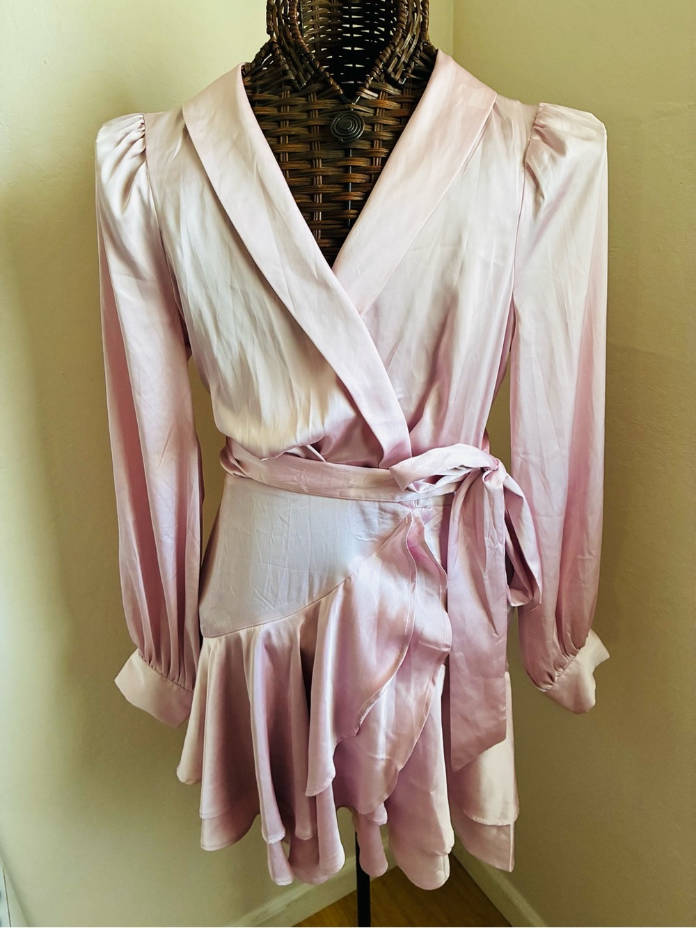 Express Light Pink Blouse with Subtle Satin Sheen